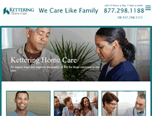 Tablet Screenshot of ketteringhomecare.com